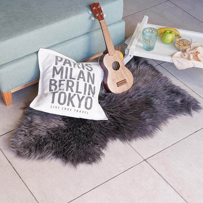 Long Hair Genuine Sheepskin Rug - 3' x 2'