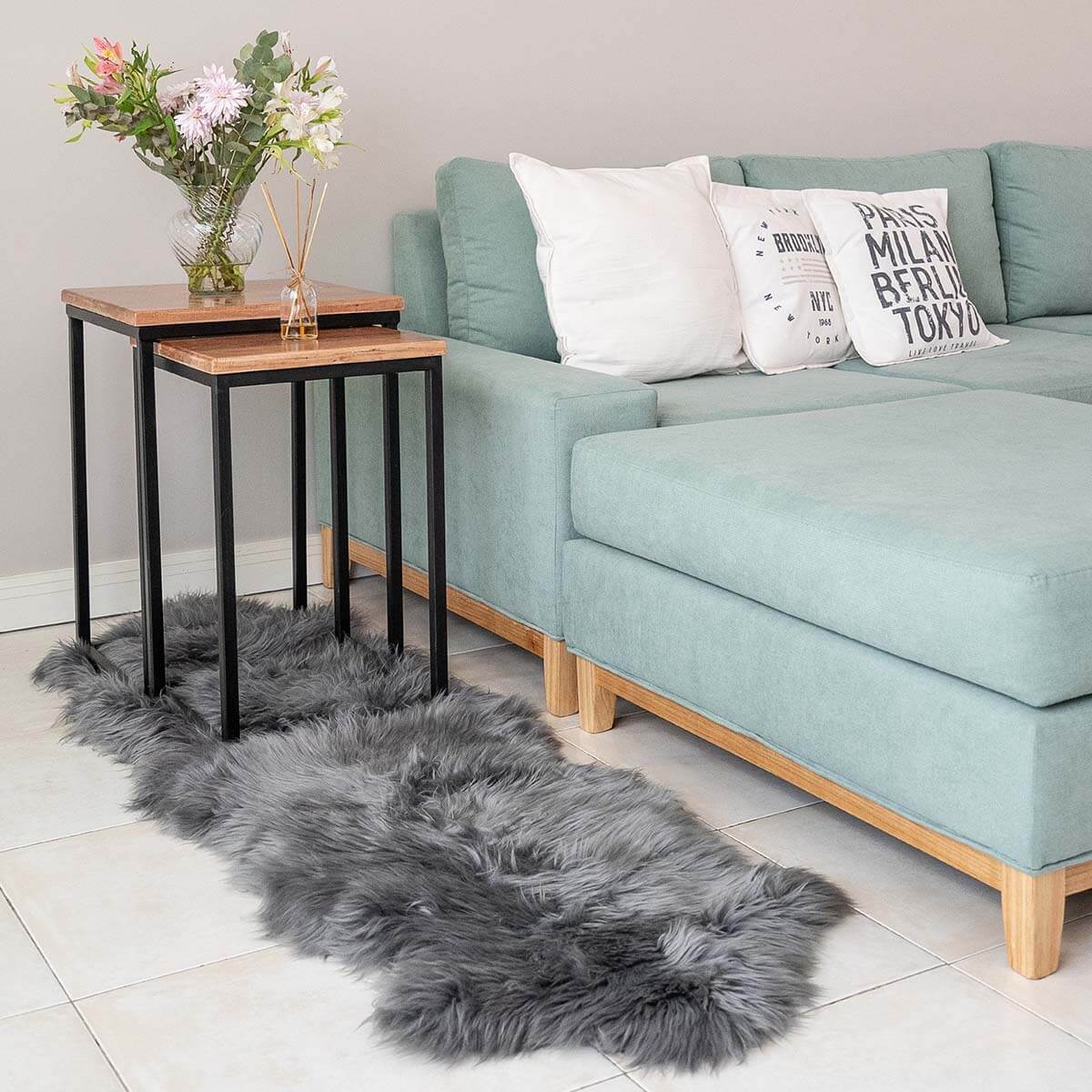 Genuine Sheepskin Rug Duo - 6' x 2'