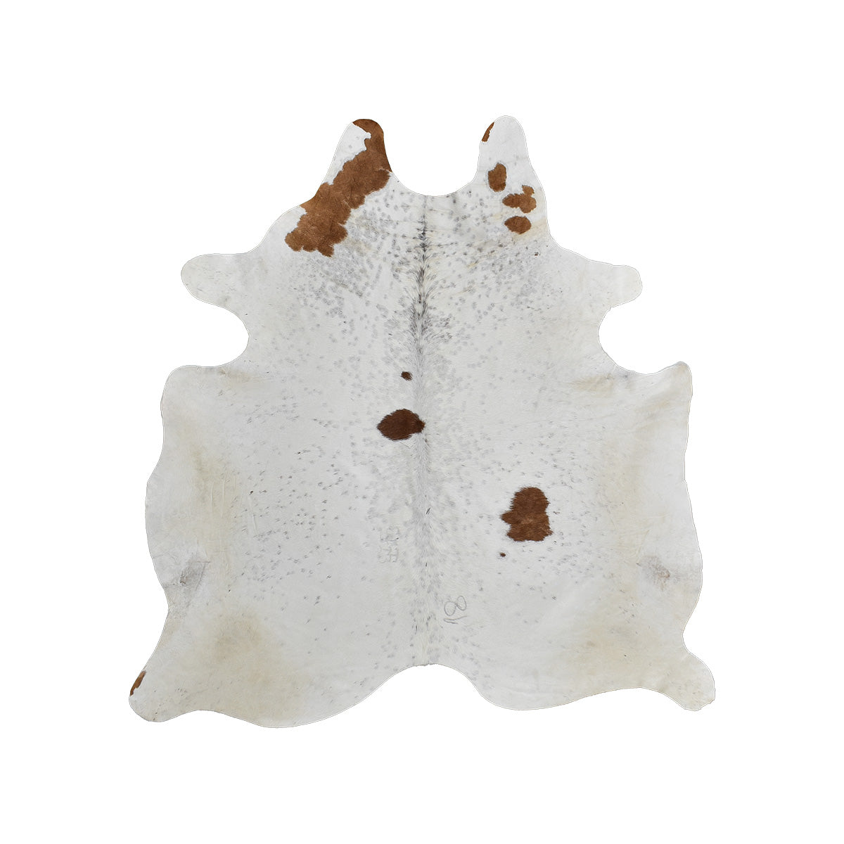 Brown & White Cowhide Rug – 6.2' x 6.6'