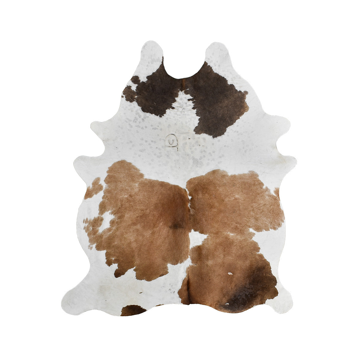Brown & White Cowhide Rug – 5.6' x 6.6'