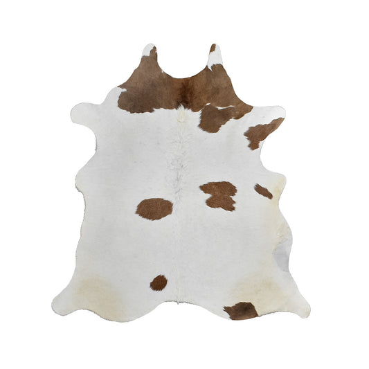 Brown & White Cowhide Rug – 5.9' x 6.4'