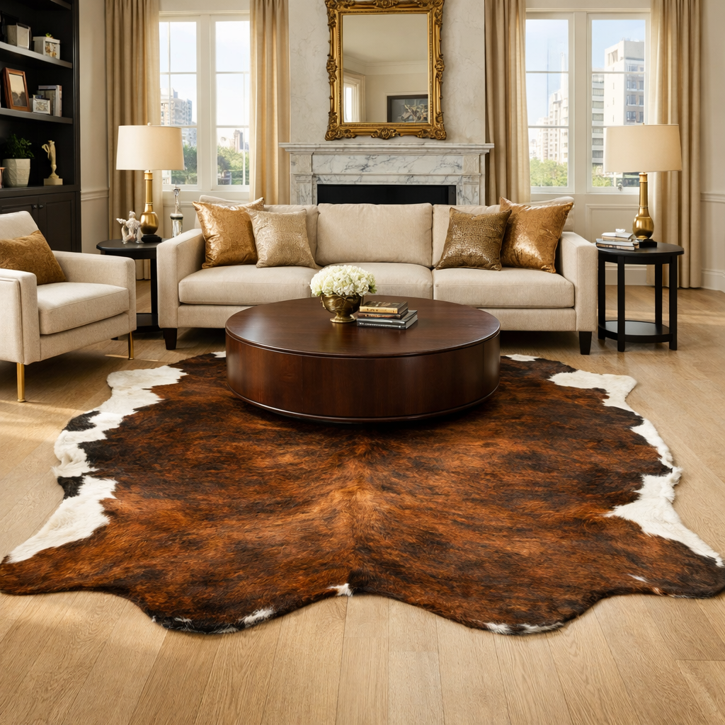 Medium Brindle Cowhide Rug – 6´ 10" x 7´ 4"