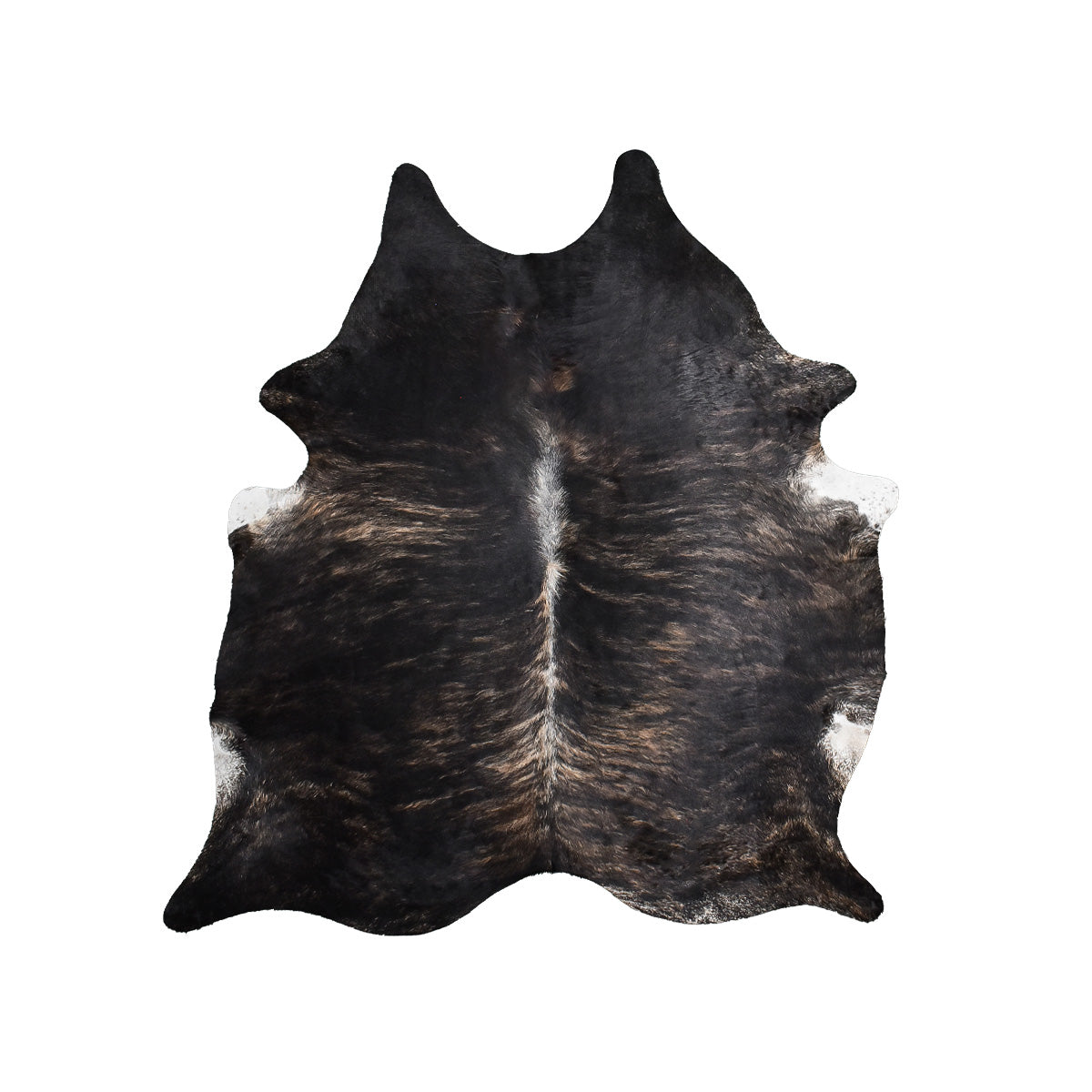 Dark Brindle Cowhide Rug – 6.2' x 7.4'