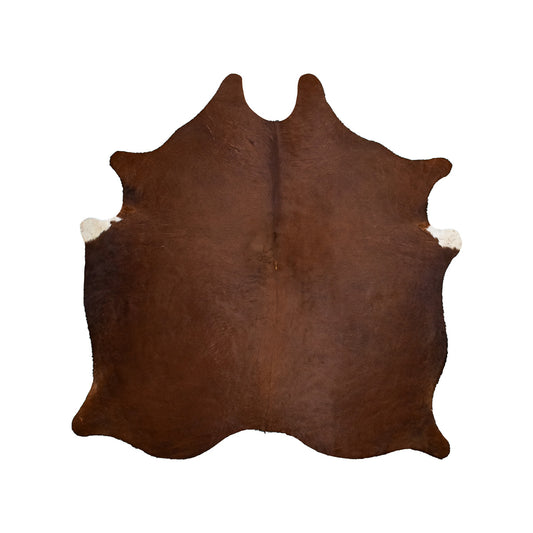 Brown Cowhide Rug – 6.9' x 6.9'