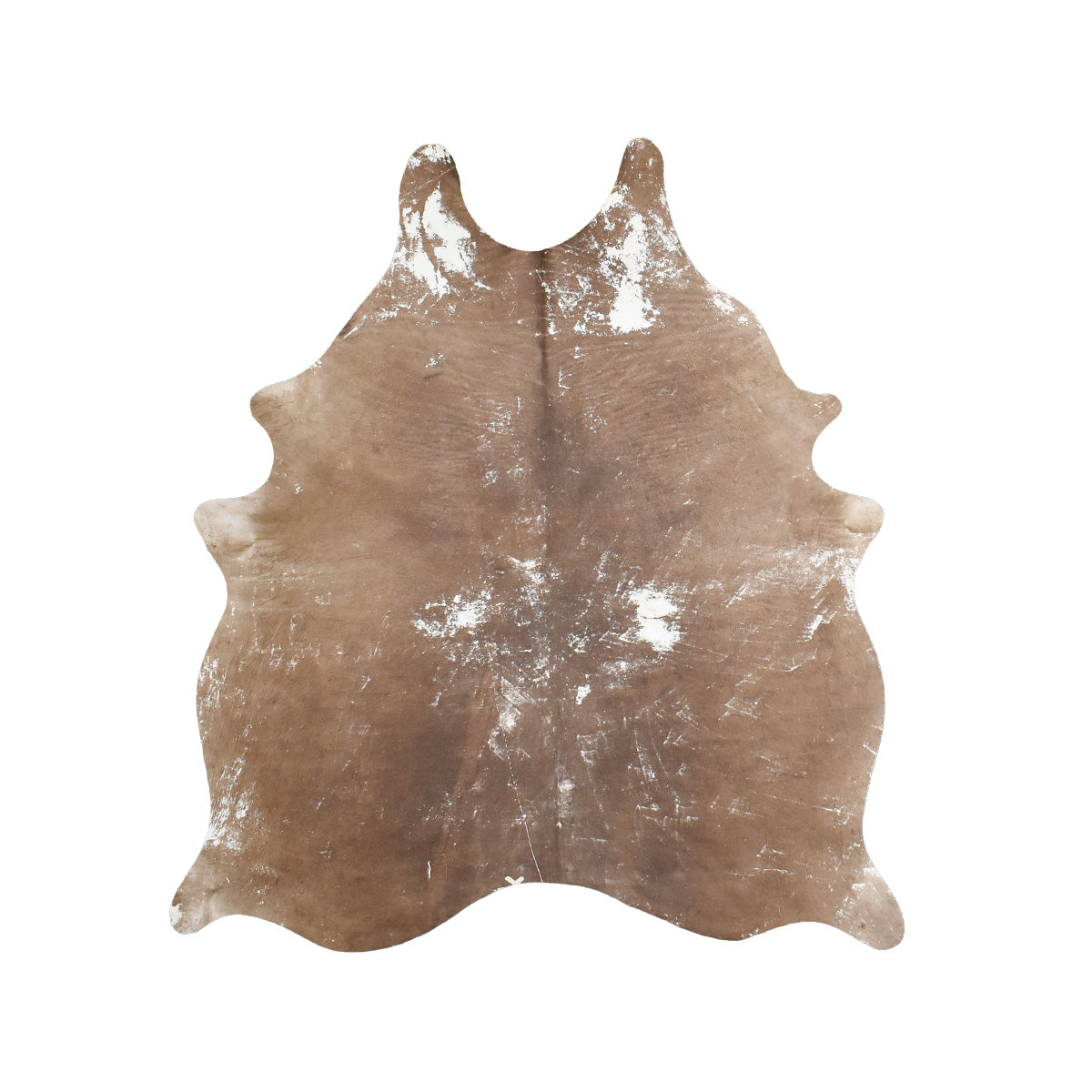 Vintage Dark Hairless Cowhide Rug – 5'7" x 6'3" | Khara Home