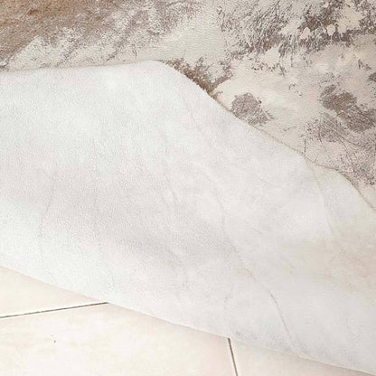 Vintage Dark Hairless Cowhide Rug – 5'7" x 6'3" | Khara Home