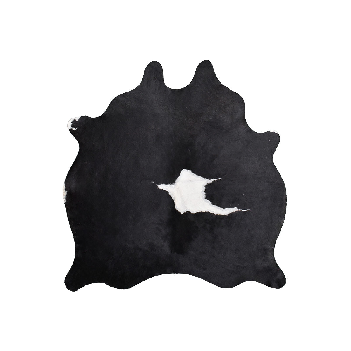 Black & White Cowhide Rug – 4' 5" x 4' 7"