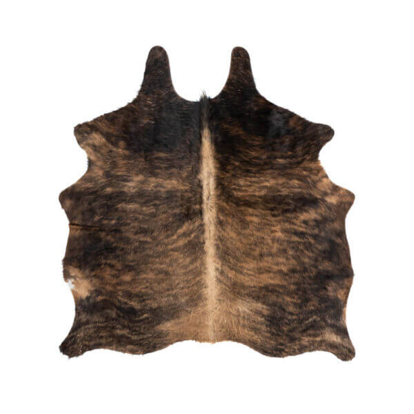 Middle Brindle Cowhide Rug – 59" x 63"