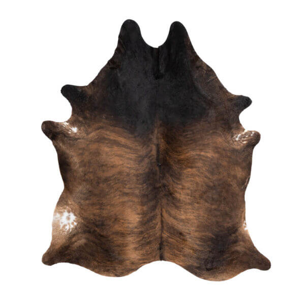Dark Brindle Cowhide Rug - 78.5" x 90.5"