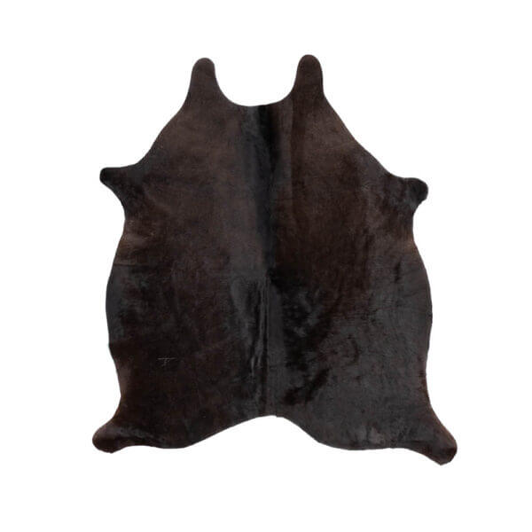 Black Cowhide Rug – 59" x 61"
